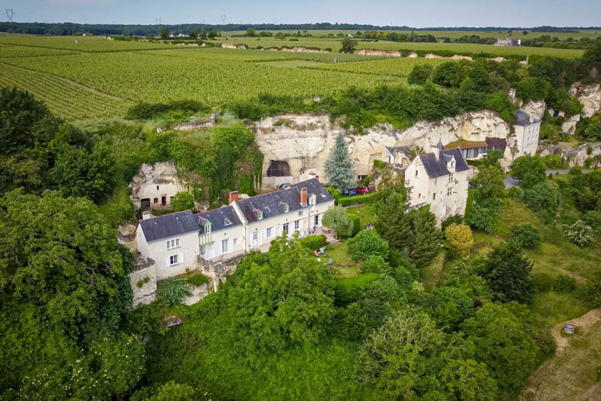 photo aérienne de drone immobilière en Anjou